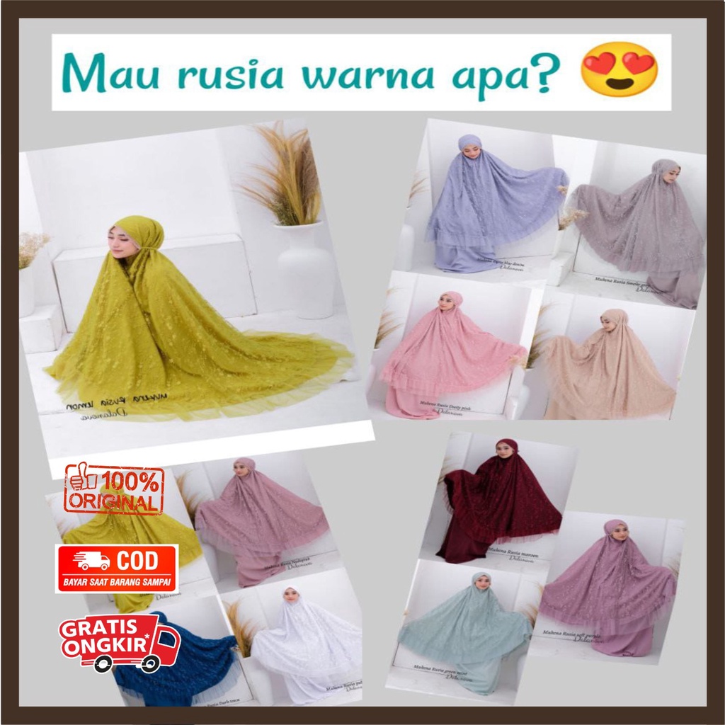 DALANOVA MUKENA RUSIA MUKENAH DEWASA ANAK