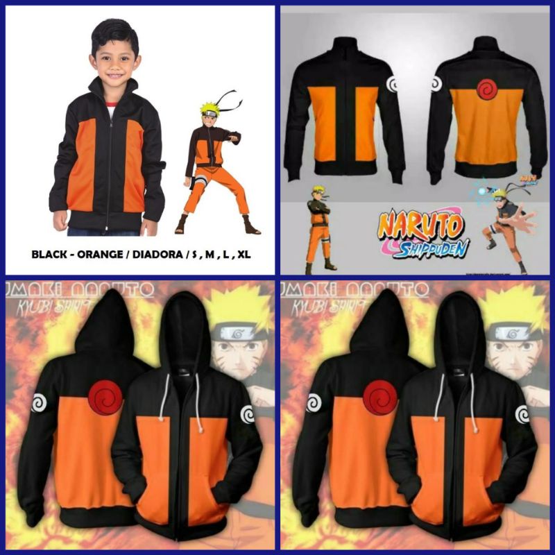 JAKET SWEATER HOODIE PRIA - WANITA WIBU ANIME NARUTO SHIPPUDEN COOSPLAY TERLARIS - JAKET WIBU - JAKE