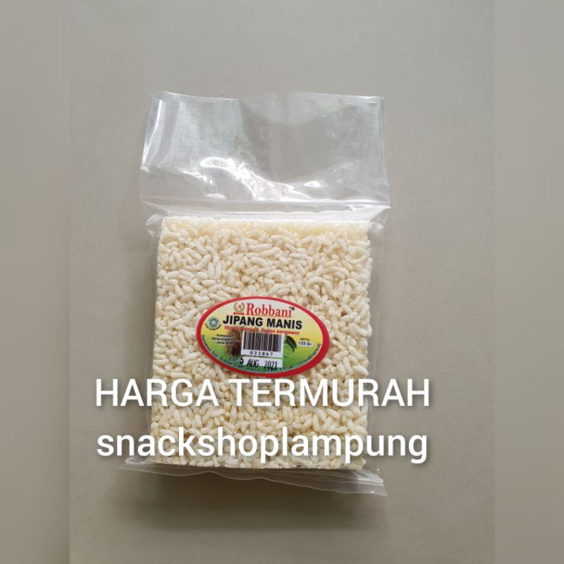 TERMURAH Jipang/ Teng Teng Beras Manis Robbani Asli Lampung 125gr