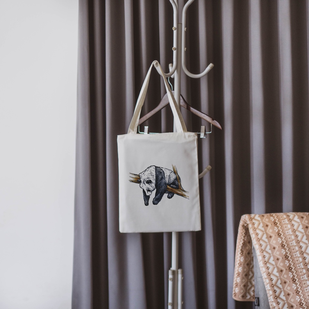 Sevine Tas Wanita Tote Bag Resleting Totebag Animal Cute Custom Desain - AW