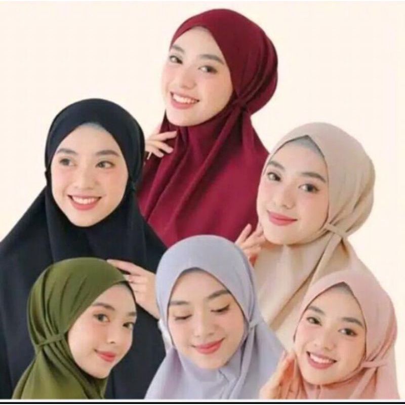 BERGO MARYAM POLOS,KERUDUNG MARYAM TALI,HIJAB MARYAM TALI NON PET