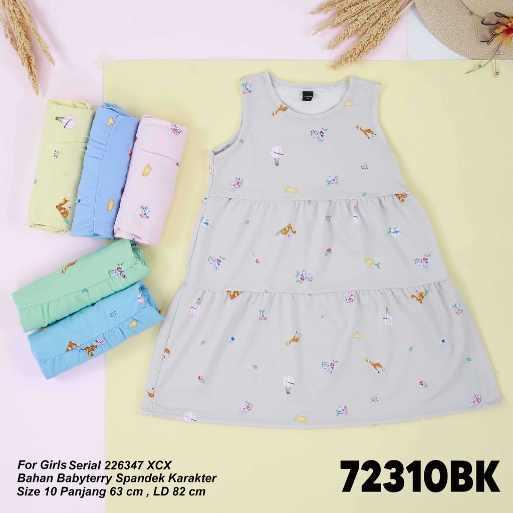 LEMONE Dress Daster Anak Babyterry Spandek Premium 723