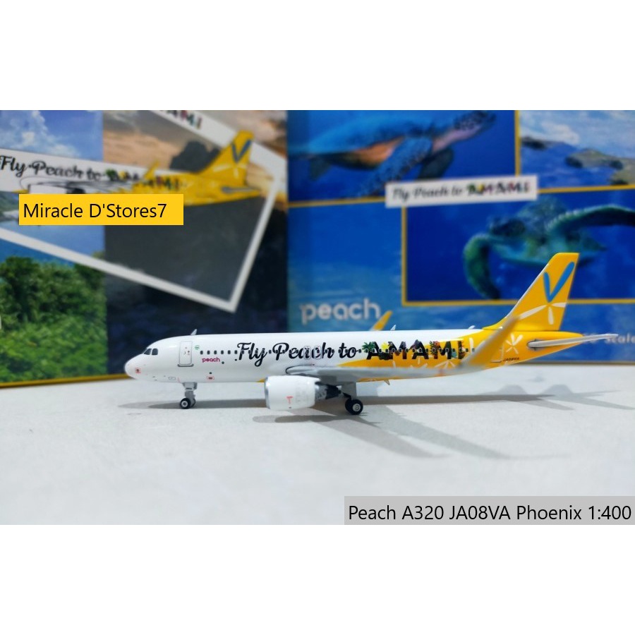 Diecast Peach A320 JA08VA Phoenix 1:400