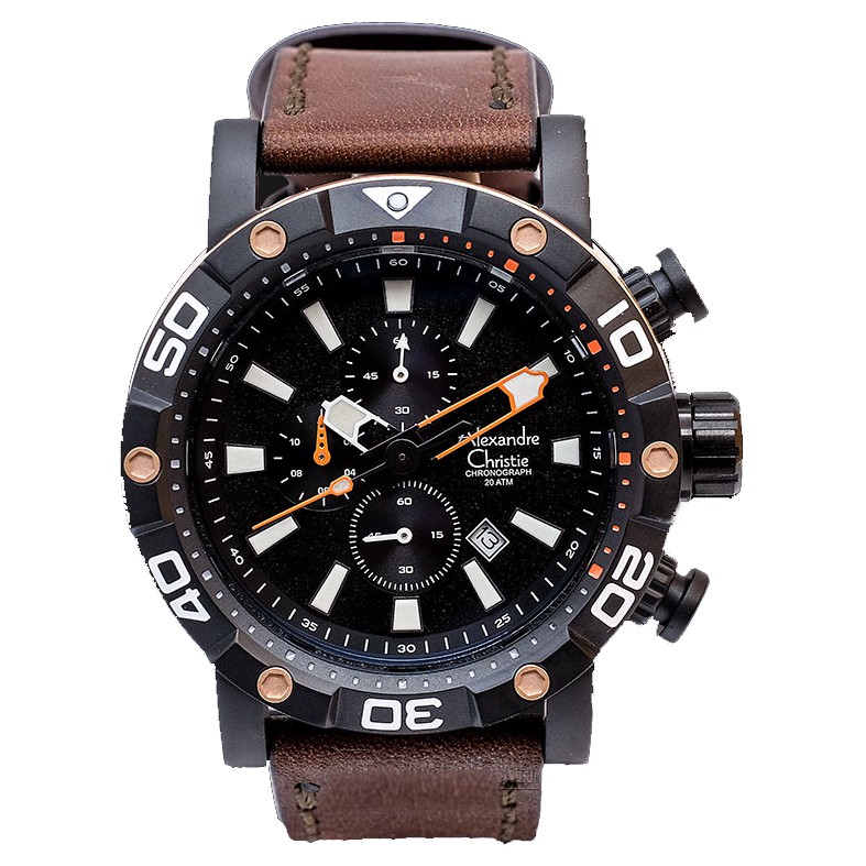 JAM TANGAN PRIA ALEXANDRE CHRISTIE DIVER AC6413 MCLBRBA