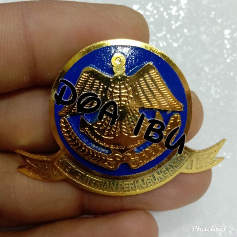 

best seller pin KEMENTERIAN PERHUBUNGAN RI dasar biru-magnet ready stock