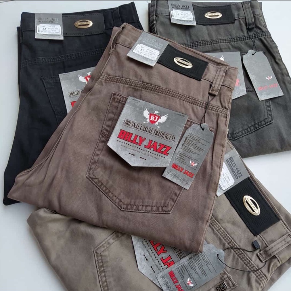 Billy Jazz Celana Panjang Standar Pria Celana Casual Pria Celana Formal Standar Reguler Original Bil