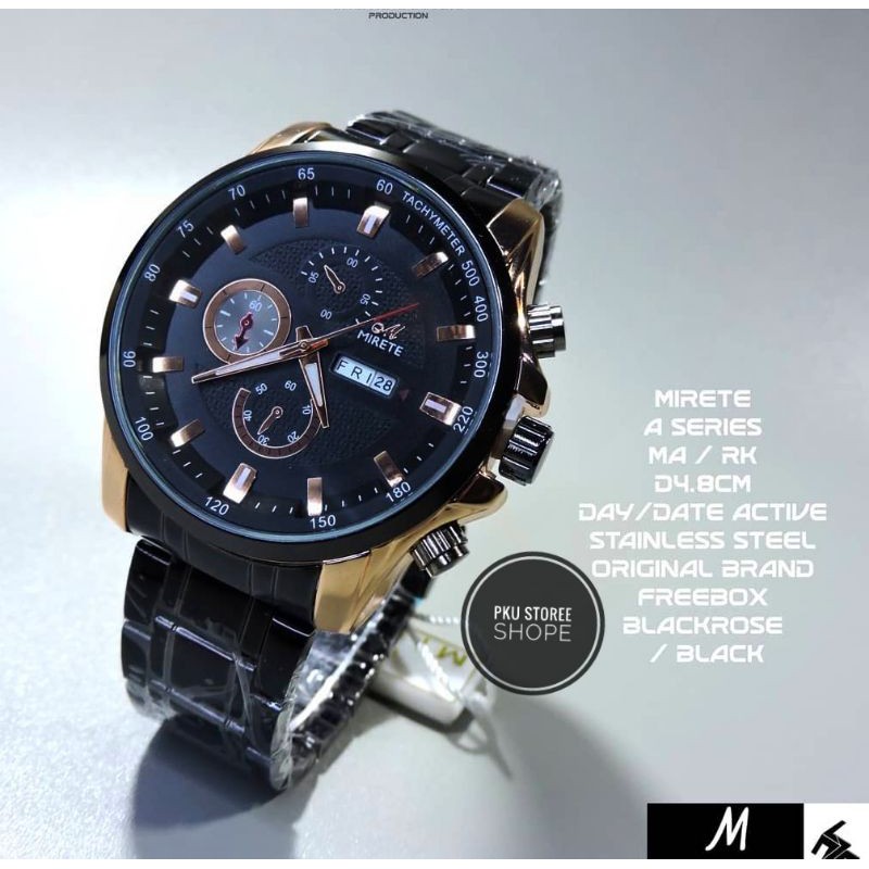 JAM TANGAN MIRETE SERIESS TERBARU SIMPLE IGH QUALITY