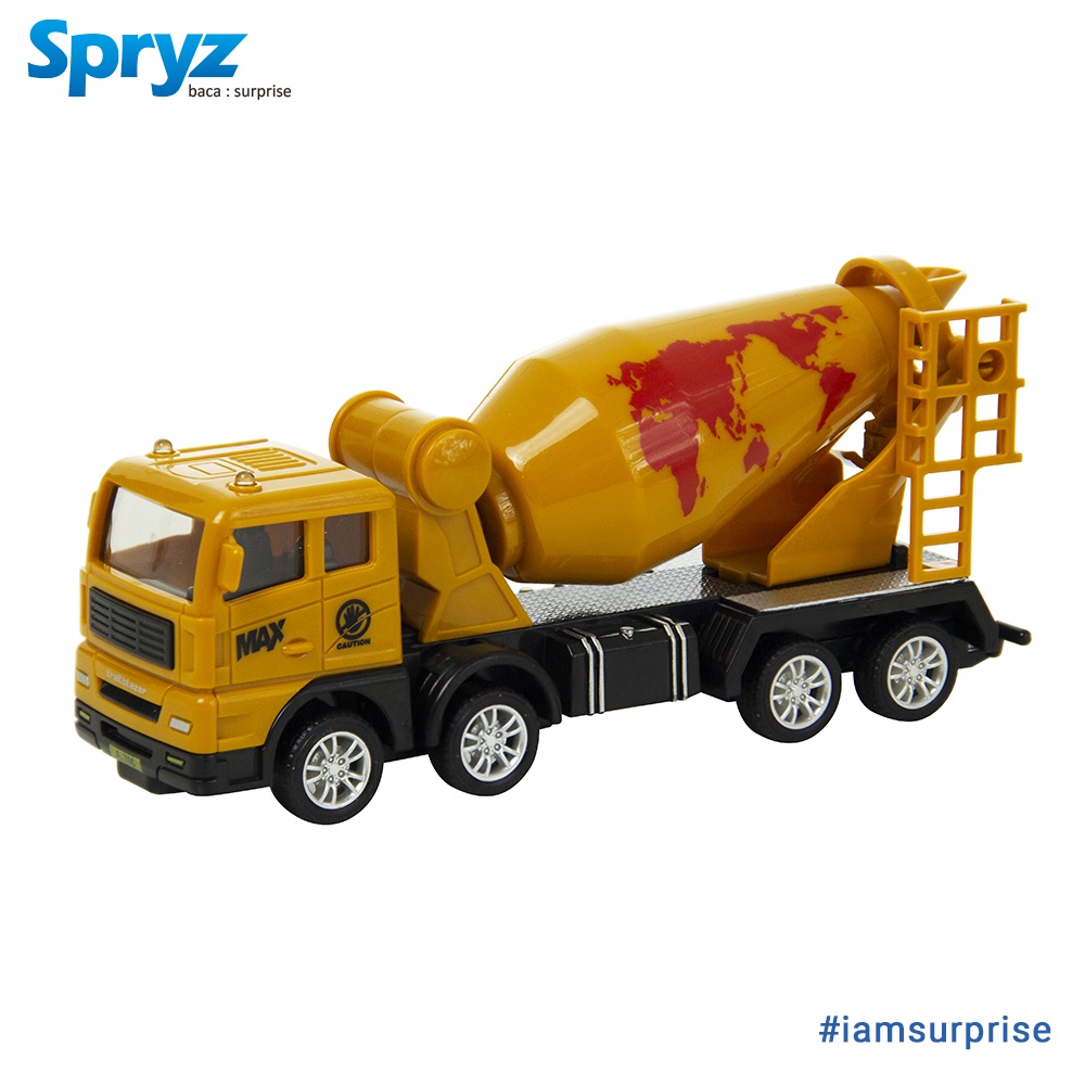 Spryz Construx 1:55 Truk Konstruksi Mainan Miniatur