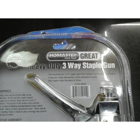 

Dijual Staple Gun 3 Way Homaster Heavy Duty / Staples Tembak Terlaris