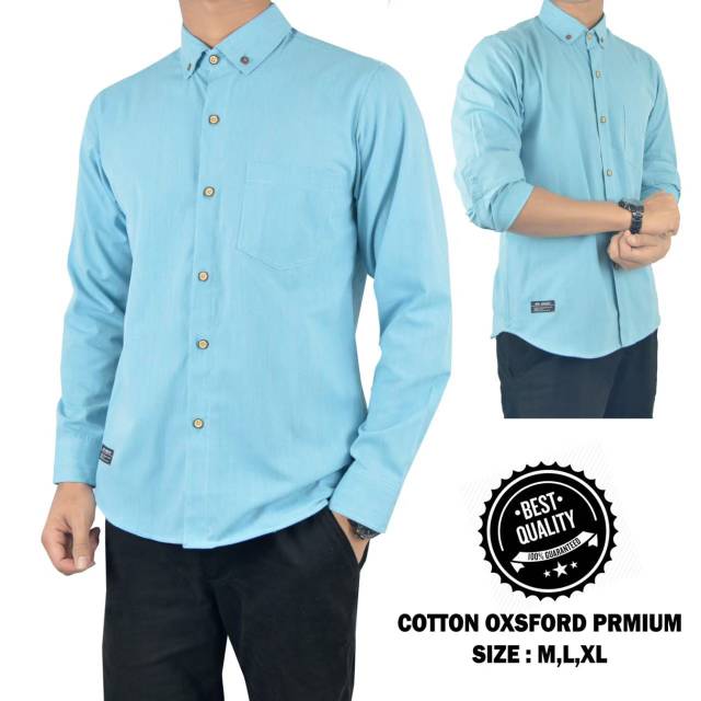 Kemeja polos casual ready stok banyak