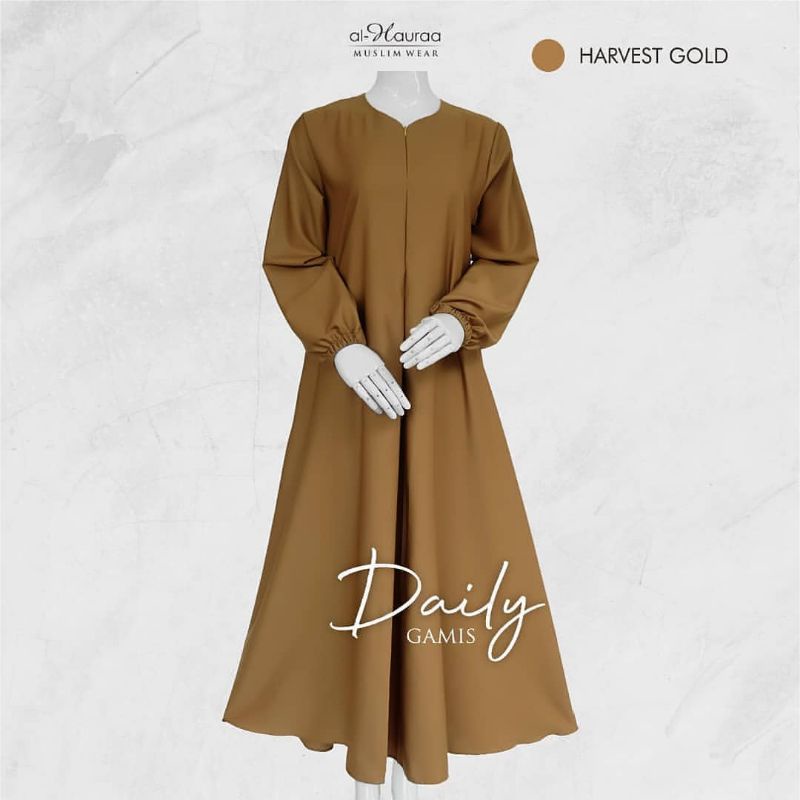 Gamis Daily/Baju Gamis Wanita Terbaru 2021 Remaja Kekinian