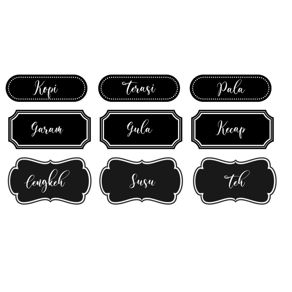 

LABEL NAMA BUMBU DAPUR ATAU BARANG