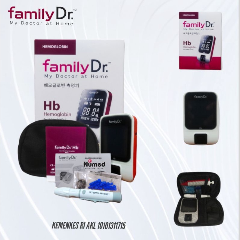 Alat Monitoring Cek Hemoglobin Mandiri Original Family Dr / System Monitoring Hemoglobin