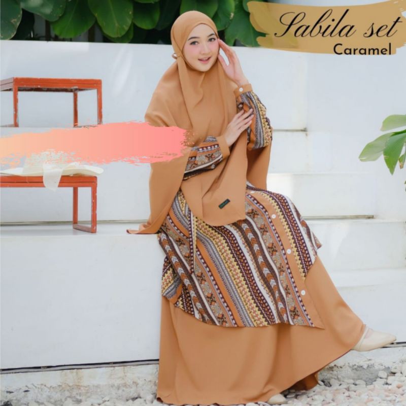 SABILA SET BY MUMTAZ HIJAB || GAMIS SET SYARI FREE KHIMAR