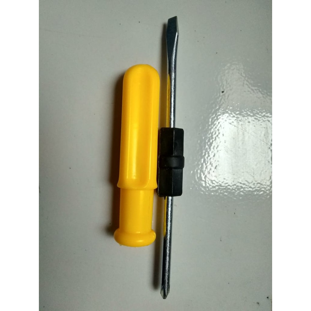 Obeng bolak balik warna warni magnet 4 in Multi way screwdriver 4 inci