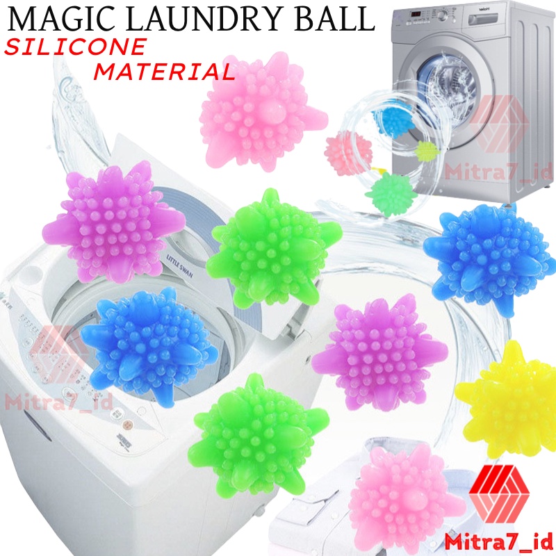 [M7] Bola Karet Mesin Cuci Pencuci Baju - Washing Ball Laundry - Bola Pencuci Baju