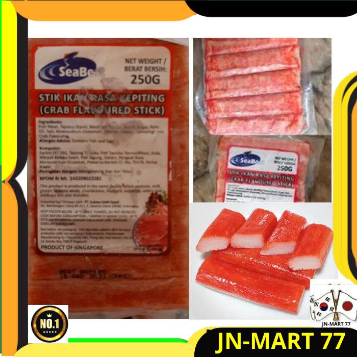 

MAKANAN IMPORT CRABSTICK 250 GR - KEPITING STIK U/ KIMBAB/SUSHI DLL