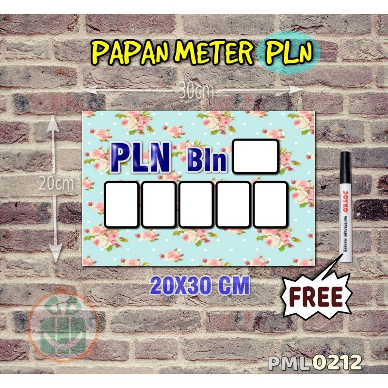 

SBC Papan Meter Listrik PLN PAM motif Unik - Shabby 12