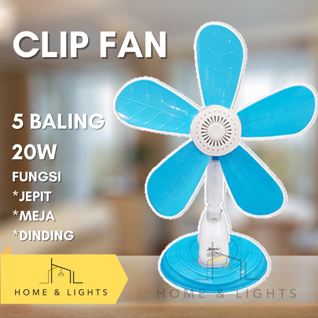 Kipas Angin Jepit Clip Fan 3in1 Arashi Clip Fan Kipas jepit