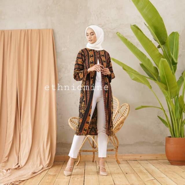 TUNIK TENUN IKAT TROSO // OUTER TENUN IKAT BLANGKET ETNIK