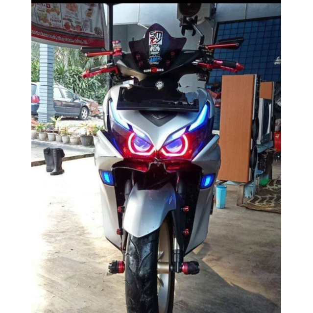 HEADLAMP CUSTOM PROJIE BILED AES TURBO SE GEN 3 / ALL WEATHER / DOUBLE LASER / WST YAMAHA ALL NEW AE