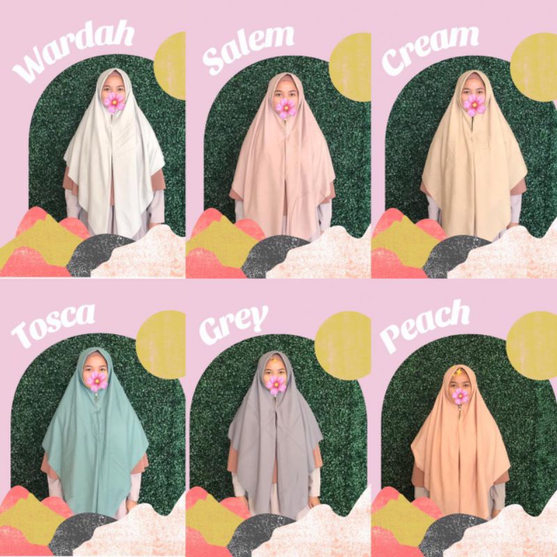 Hijab Zipper Ukuran Jumbo