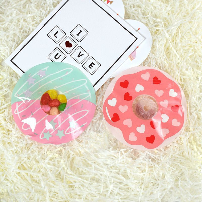 ZIPPER BAG UNYU MINI DONUT / PACKAGING LUCU COCOK UNTUK COOKIES PERMEN AKSESORIES