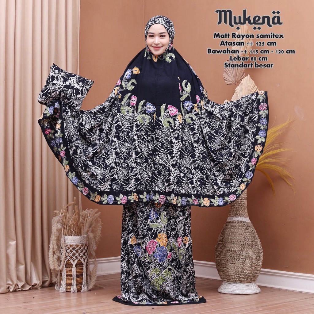 MUKENA BATIK CAP PEKALONGAN MUKENA DEWASA SIZE JUMBO