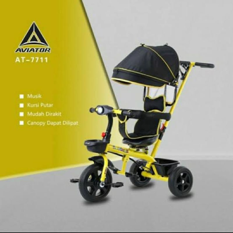 AVIATOR AT-7702 AT-7705 AT-7711 TRICYCLE Stroller Micro Trike Sepeda Murah Sepeda Anak Bayi Sepeda R