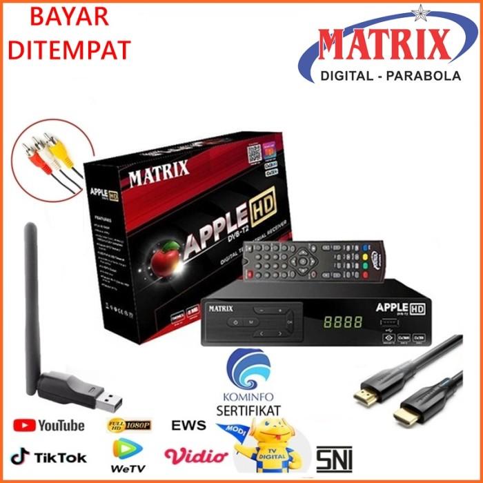 Set Top Box Dvbt2 Matrix Apple Garuda Digital Antena Uhf Dvb T2 Tv Hd