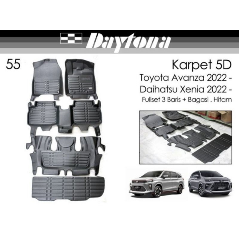 DAYTONA Karpet 5D Mobil Toyota Avanza / Karpet mobil 5d Veloz 2022