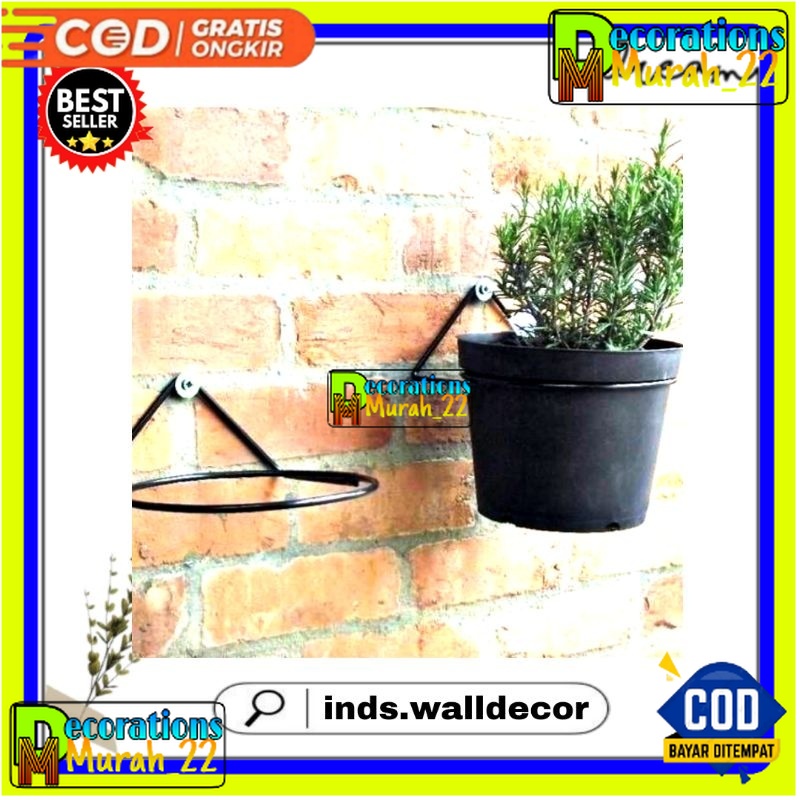 Rak Pot Bunga Tempel Dinding Besi Murah Jawatimur / Rak Pot Bunga Tempel Dinding