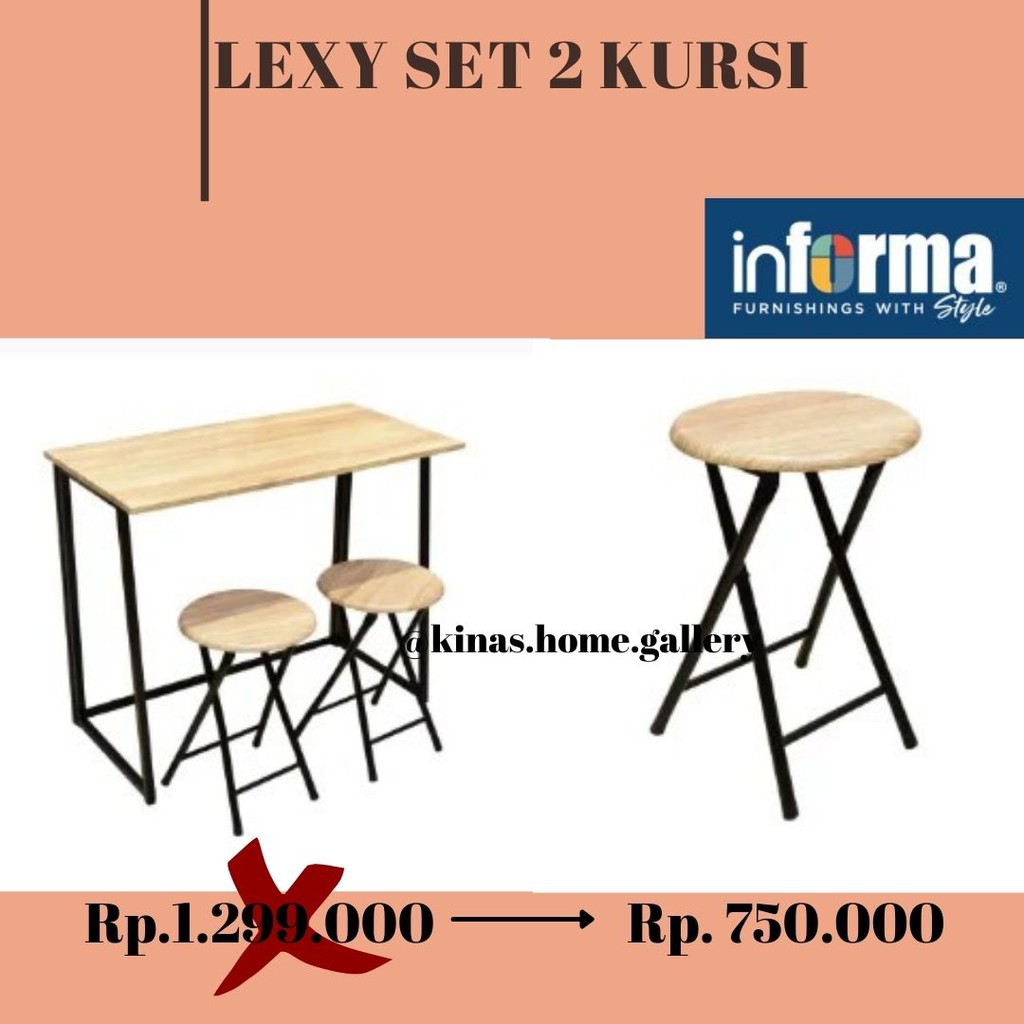 MEJA SET | MEJA MAKAN INFORMA | MEJA MINIMALIS LEXI | MEJA KAYU | MEJA CAFE | MEJA SERBAGUNA