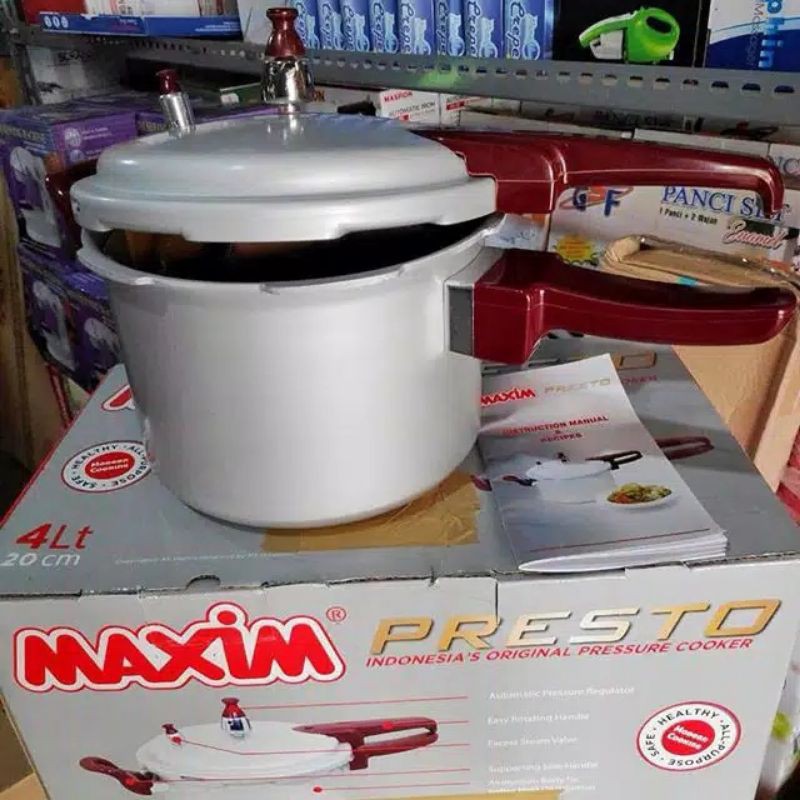 Promo Panci PRESTO HC Happy Call 8L 8 MAXIM Pressure Cooker NIKO 5L 8L 10L Niko 5 8 10 4 Liter 20cm 
