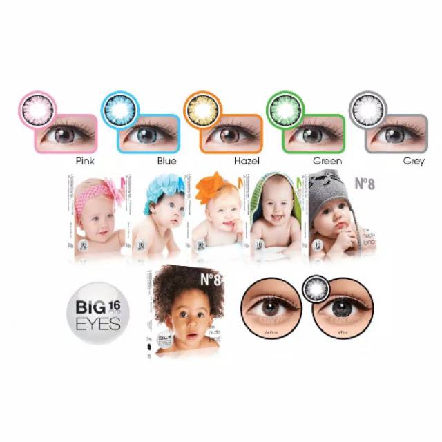 Softlens ICE N8 NORMAL / ICE N8 BIG EYES 16MM