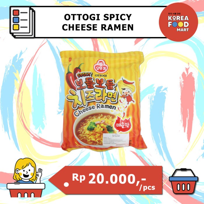 

impor-mie- ottogi spicy cheese ramen / mie instan korea -mie-impor.