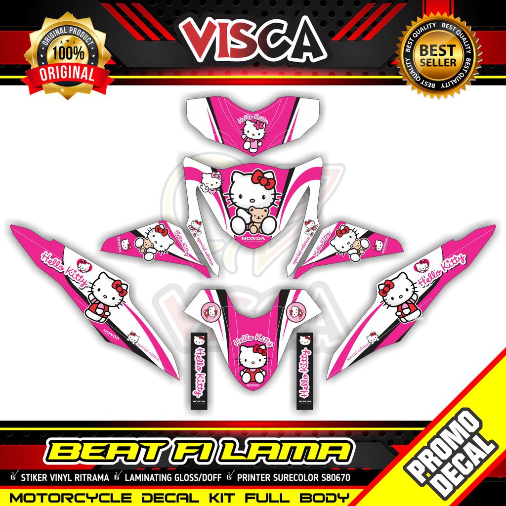 Decal Beat Fi 2013 2014 2015 Full Body Stiker Beat Fi 2013 2014 2015 Full Body HELLO KITTY