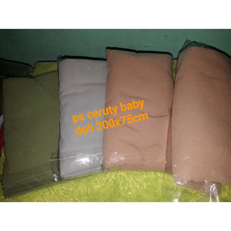 hijab pashmina jumbo ceruty baby doll