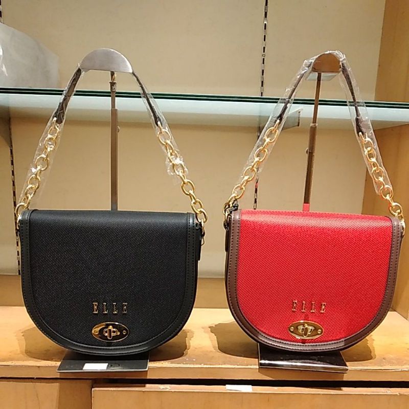 ELLE 41242 Shoulder Bag Rantai , Selempang , Produk Original Counter Depstore Branded Elegan New