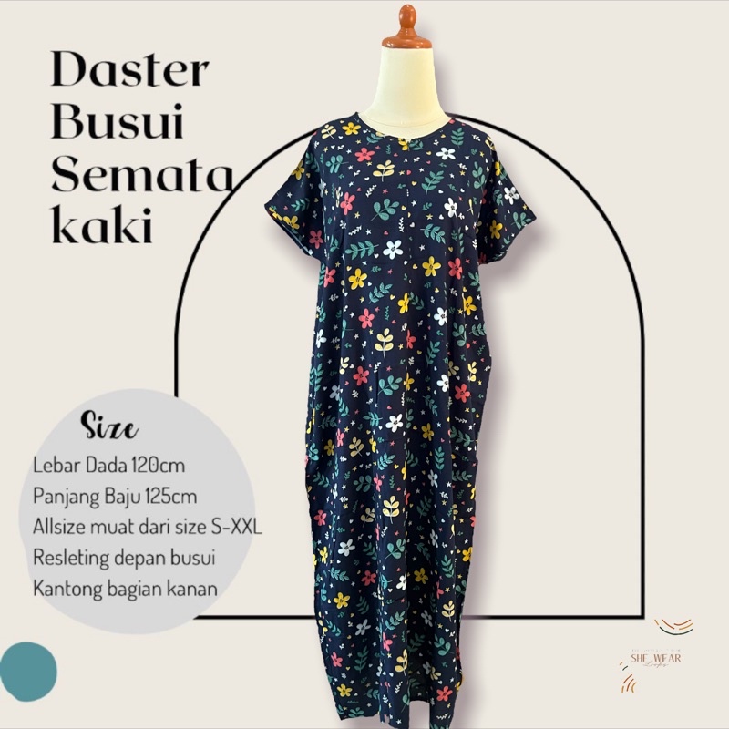 DASTER BUSUI SEMATAKAKI|DASTER ADEM|DASTER SEMATA KAKI | DASTER RAYON | DASTER PANJANG| DASTER MURAH-377