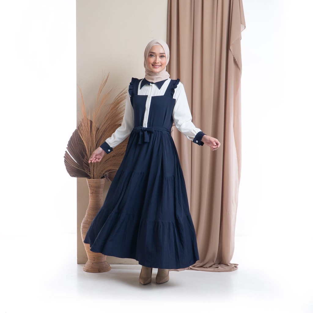 Silvana Dress 1 | Dress Kondangan | Gamis Muslimah Terbaru | OOTD Korean Style | Dress Muslimah