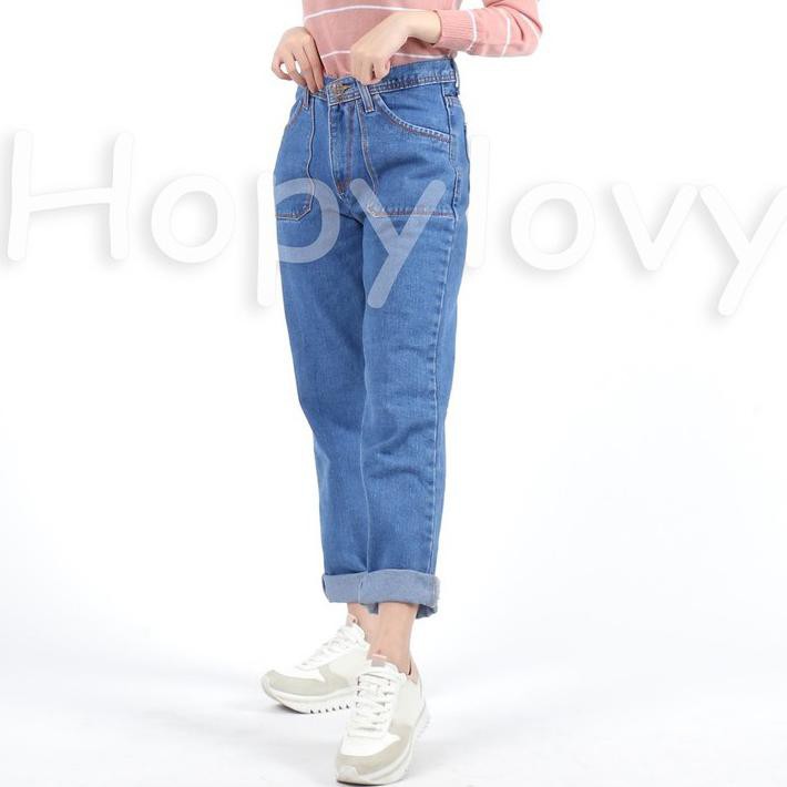  Boyfriend  Jeans Celana  Jeans Wanita Big Pocket Bf Lovina 