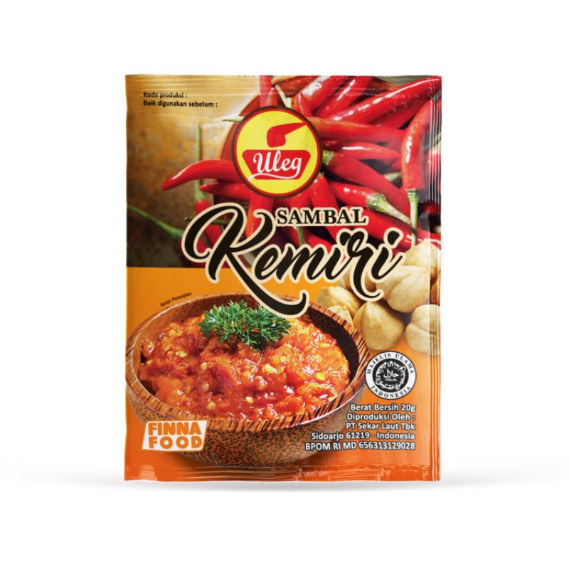 

SAMBAL KEMIRI SACHET FINNA FOOD SAMBAL ULEG