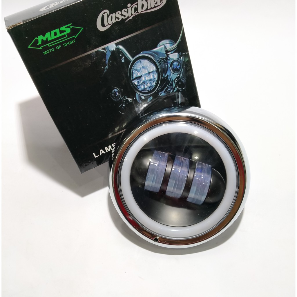 Lampu Depan C 70 LED Daymaker C70 Angel Eye Reflektor Ring Angeleye eyes aksesoris Olong Pitung