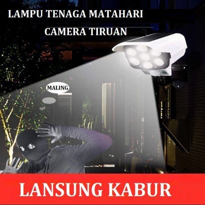 LAMPU MODEL CCTV TENAGA SURYA DENGAN REMOTE