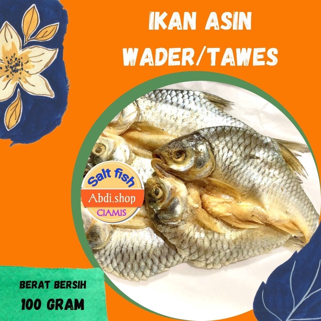 

ikan asin Wader / Tawes belah bersih kering 100gr murah