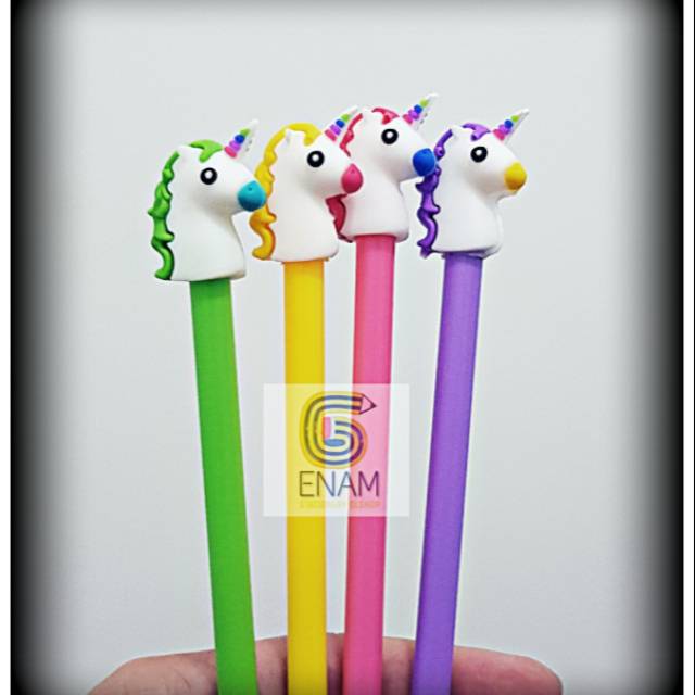 

Pen Gel Bentuk Kuda Tanduk Pelangi 2529 1Pcs