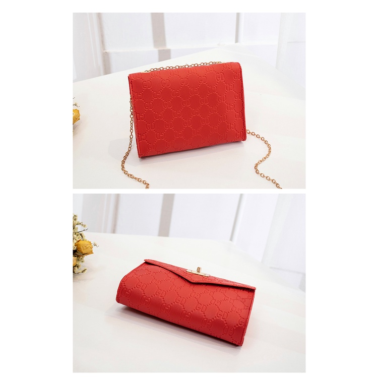 Tas Selempang Wanita Korea Fashion Style Tas Bahu Sling Bag Kulit PU Murah Import Satu7an T74