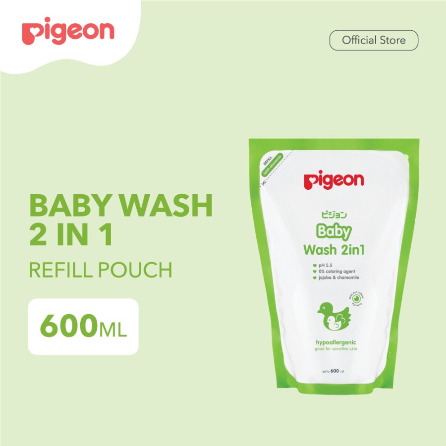 Pigeon Baby Wash 2 in 1 Chamomile 600ml REFILL