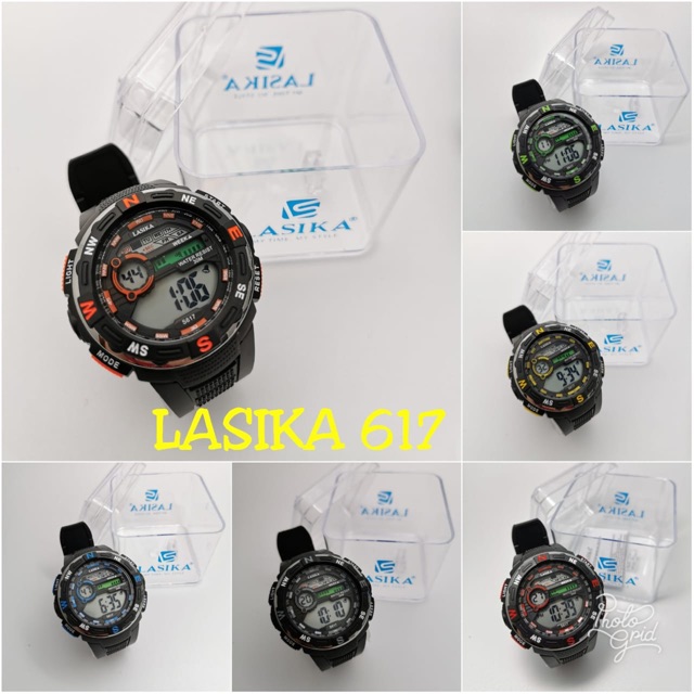 Jam Tangan Lasika 617 sporty digital anti air Fashion Jam Dewasa